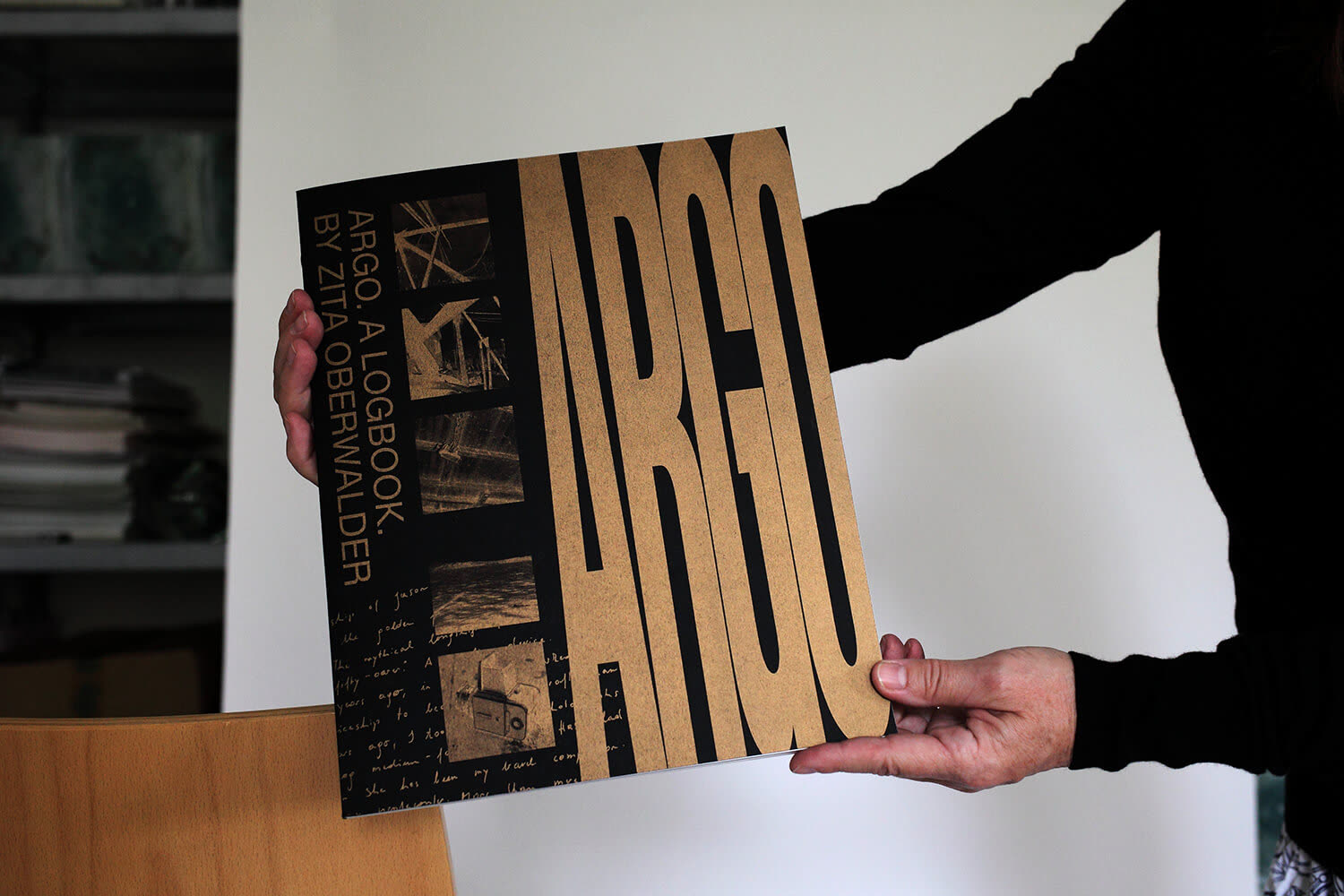 The book held up, ARGO in tall gold letters on the cover